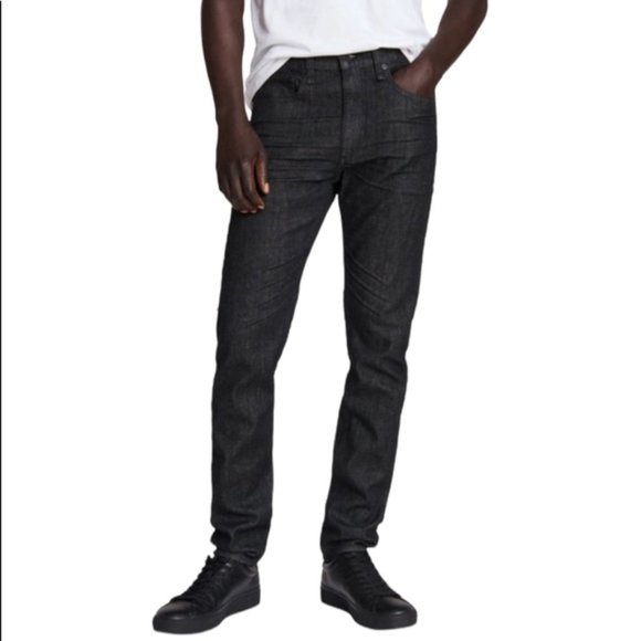 rag & bone Other - NWT Rag & Bone Men's Amherst Fit 2 Black Wash Slim Fit Jeans Size 33W 32L